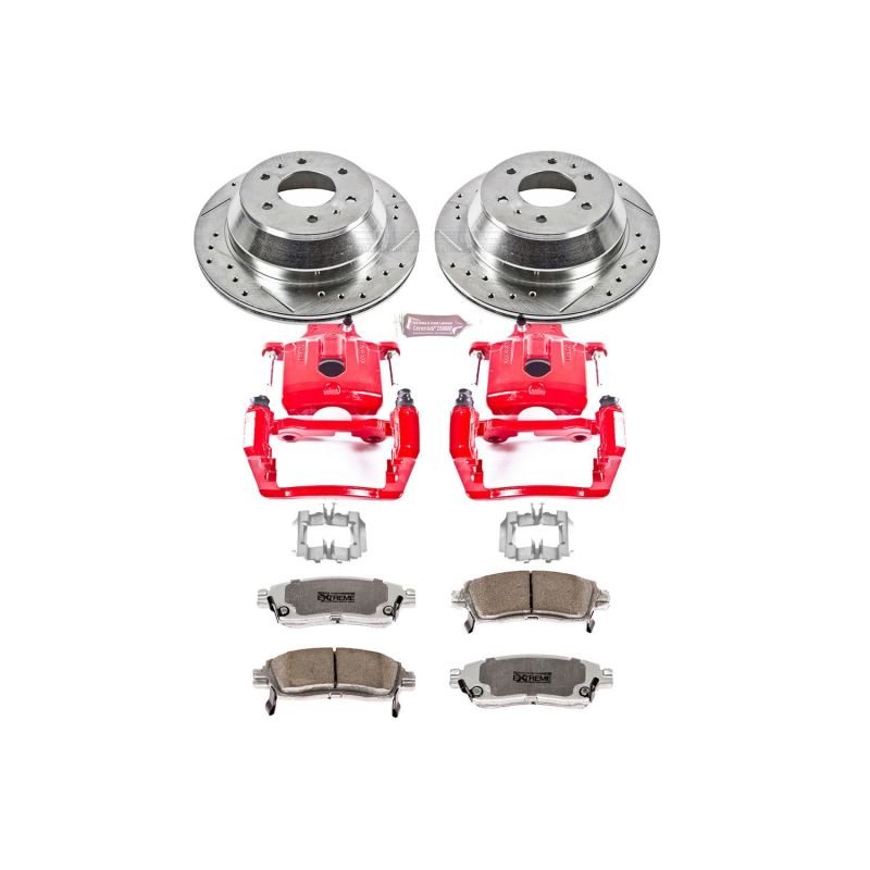 Power Stop 04 - 07 Buick Rainier Rear Z26 Street Warrior Brake Kit w/Calipers - My Store
