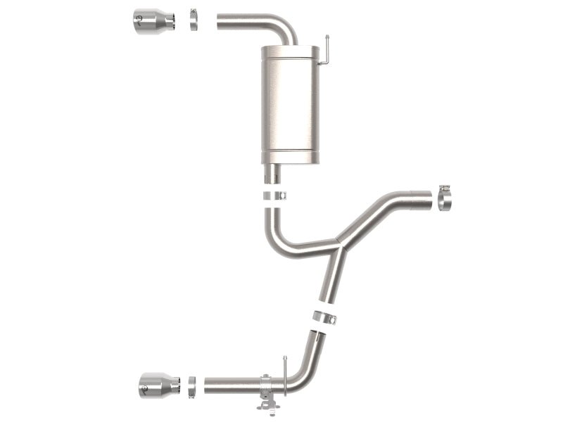 aFe 15 - 21 BMW X1 F48 L4 2.0L (t) MACH Force - Xp 3 to 2 - 1/2 IN SS Axle - Back Exhaust w/Polished Tip - My Store