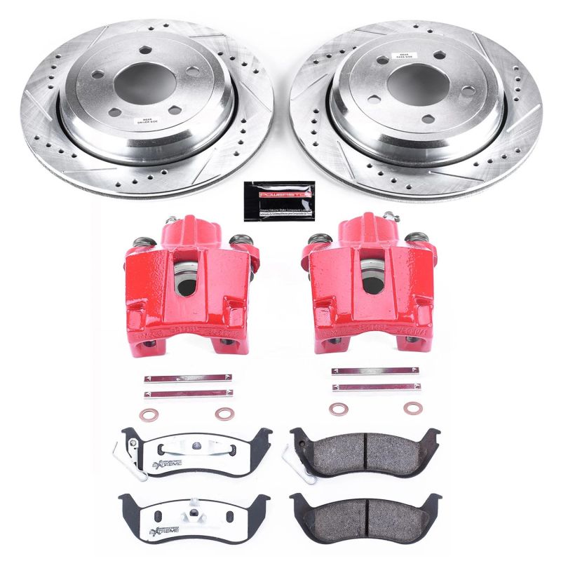 Power Stop 03 - 11 Ford Crown Victoria Rear Z26 Street Warrior Brake Kit w/Calipers - My Store