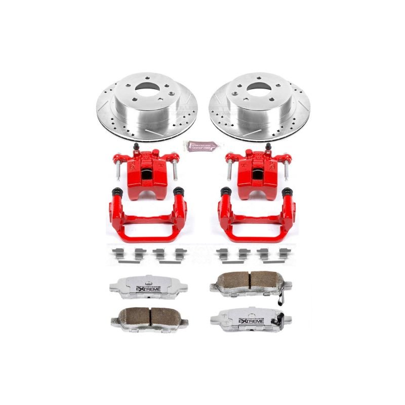 Power Stop 03 - 05 Infiniti G35 Rear Z26 Street Warrior Brake Kit w/Calipers - My Store