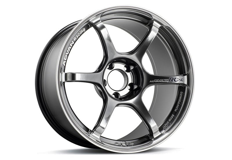Advan RG - 4 18x9 +25 5x114.3 Racing Hyper Black and Ring Wheel - My Store