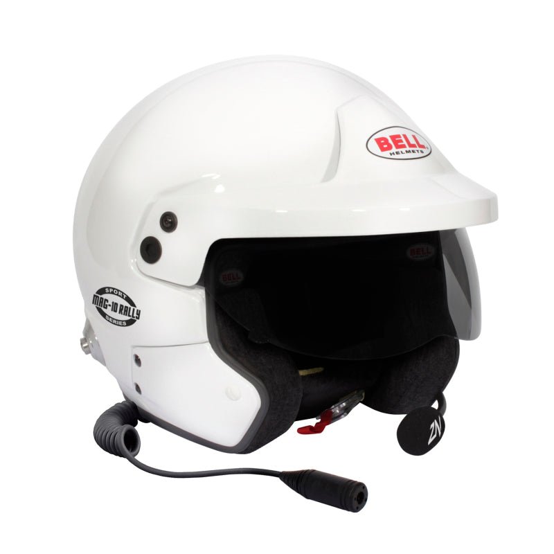 Bell Mag - 10 Rally Sport (HANS) XSM FIA8859 - Size 55 - 56 (White) - My Store