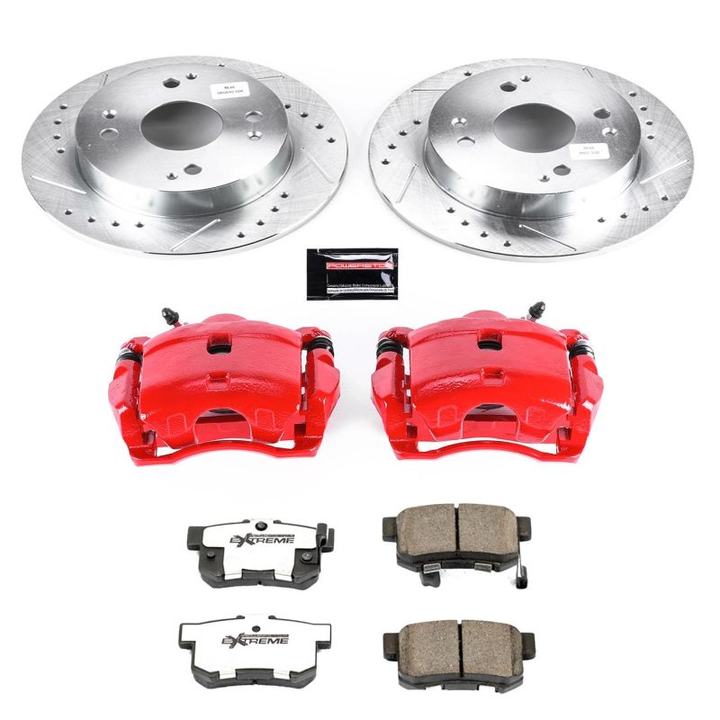 Power Stop 91 - 97 Honda Accord Rear Z26 Street Warrior Brake Kit w/Calipers - My Store