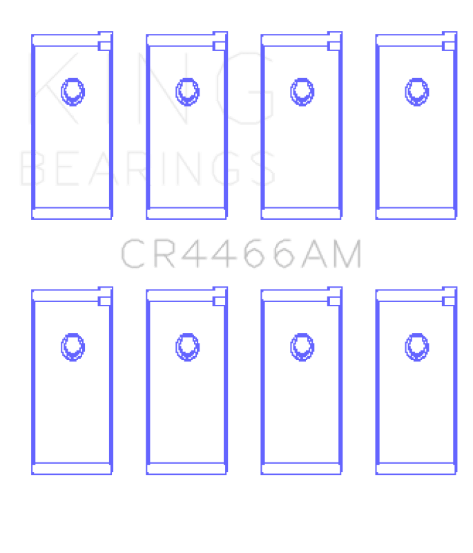 King Engine Bearings Mitsubishi 4D55T/4D56T/4G52 (Size +1.0mm) Connecting Rod Bearing Set - My Store