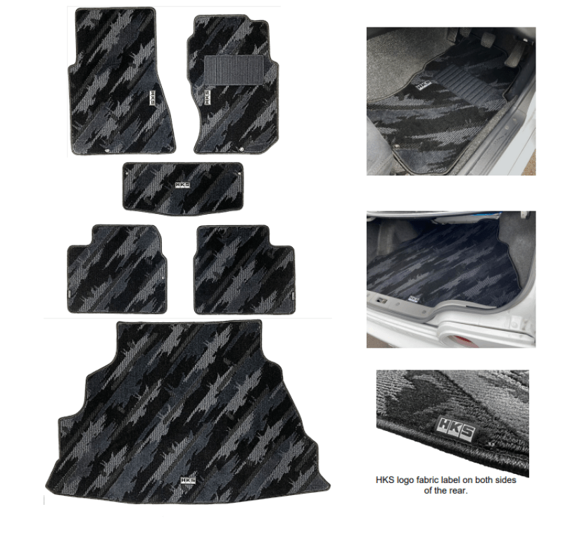 HKS FLOOR MATS BNR32 FULL SET OCT RHD - My Store