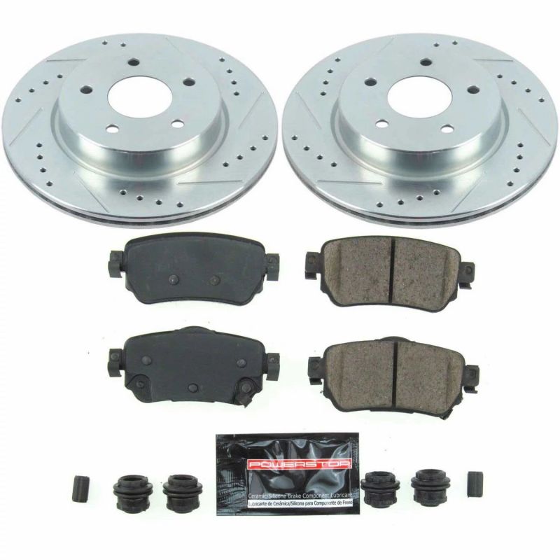 Power Stop 18 - 19 Nissan Leaf Rear Z23 Evolution Sport Brake Kit - My Store