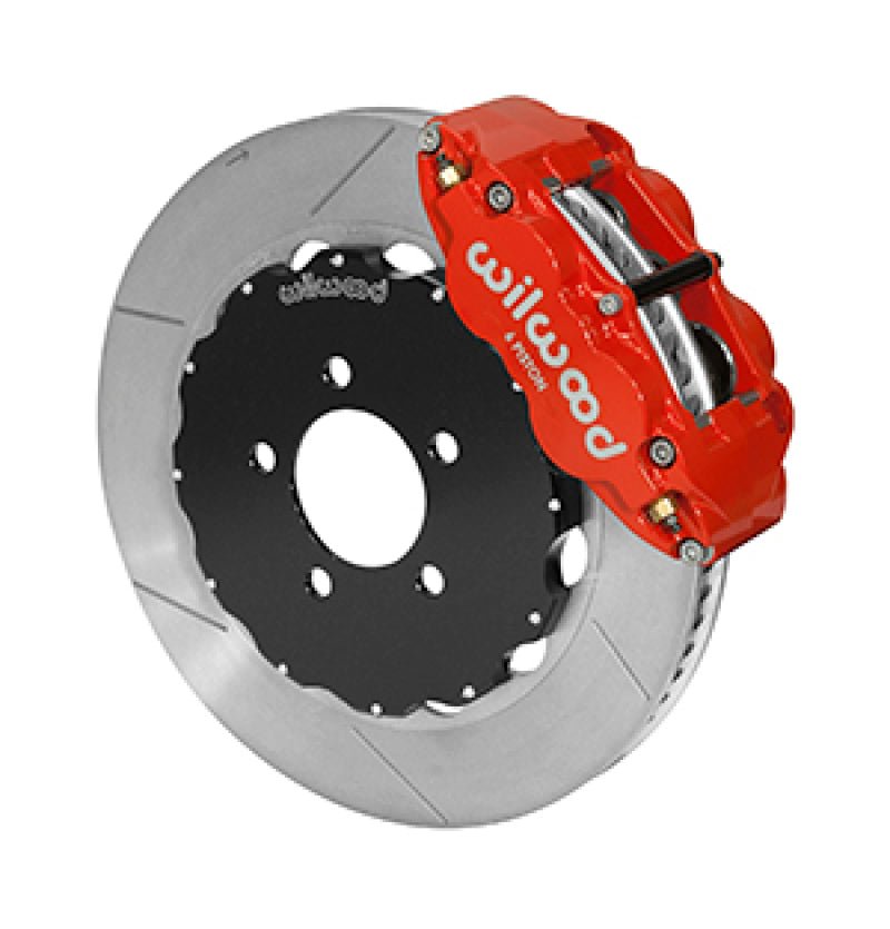 Wilwood 03 - 11 Crown Victoria Forged Narrow Superlite 6R Front Brake Kit w/ Slotted GT Rotor - Red - My Store