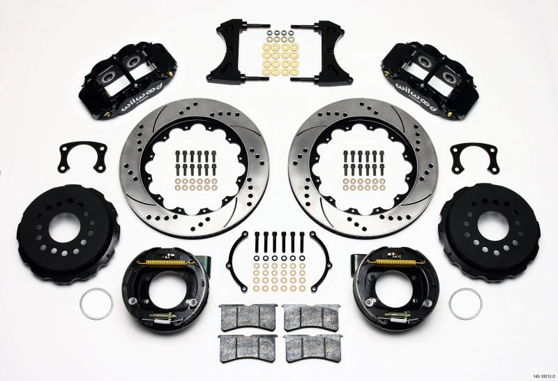 Wilwood Narrow Superlite 4R Rear P - Brk Kit 14.00in Drilled New Big Ford 2.50in Offset - My Store