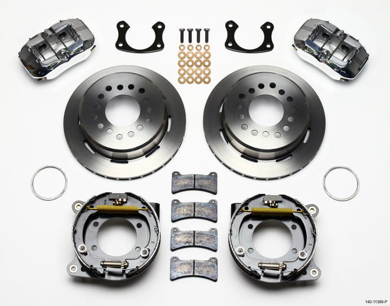 Wilwood Dynapro Low - Profile 11.00in P - Brake Kit - Polish New Big Ford 2.50in Offset - My Store