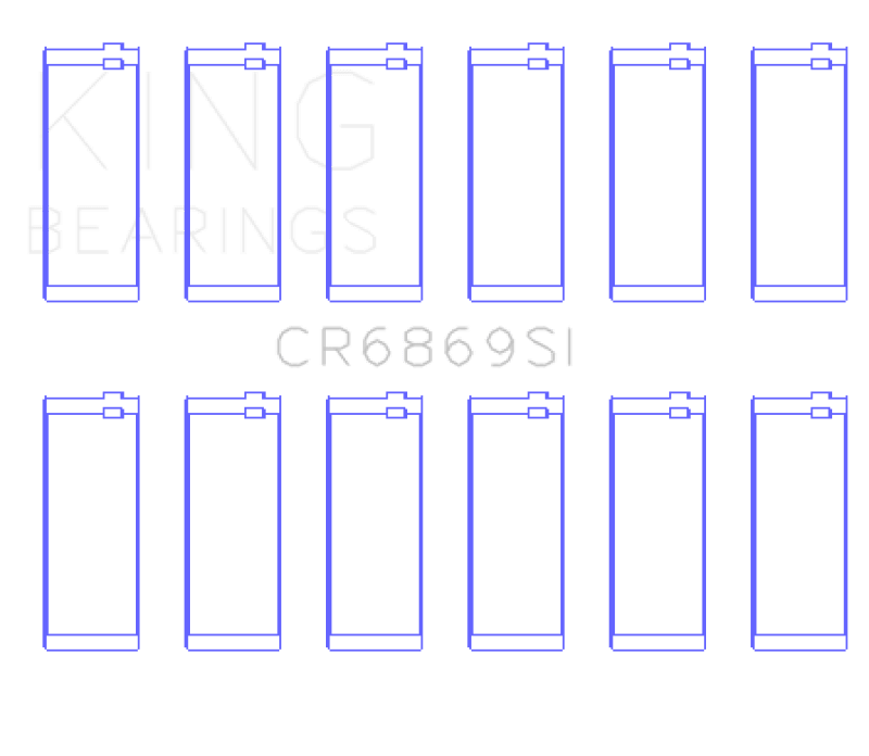 King Engine Bearings Jeep AMC 232CI/242CI/248CI I6 (Size STD) Connecting Rod Bearing Set - My Store