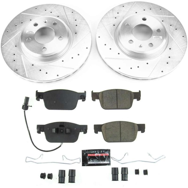 Power Stop 17 - 19 Audi A4 Front Z23 Evolution Sport Brake Kit - My Store