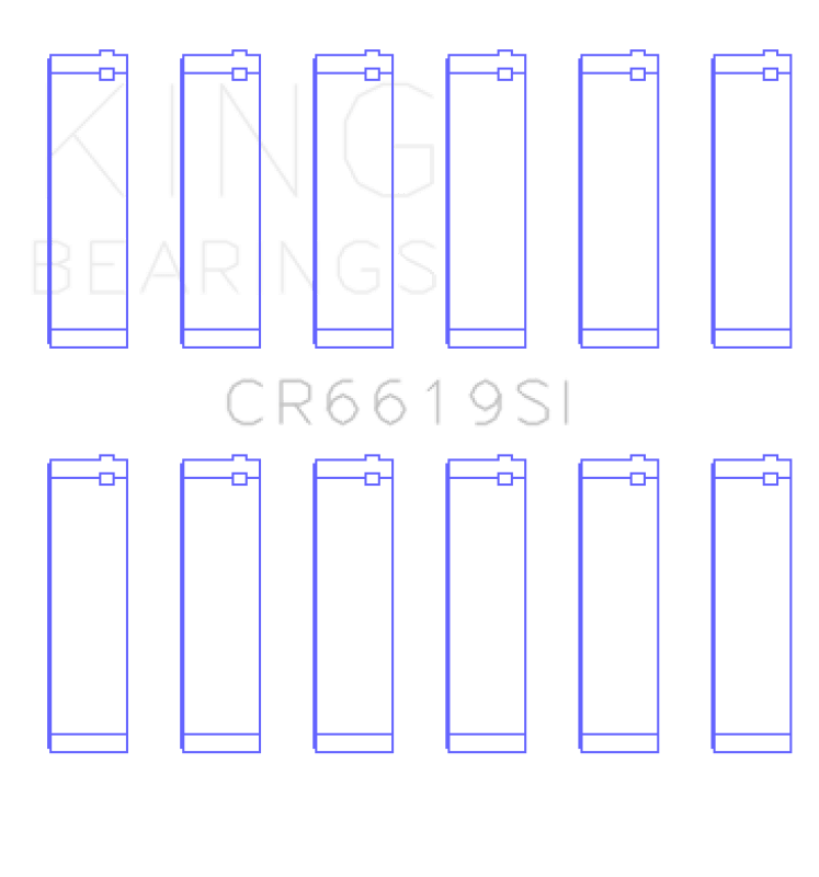 King Engine Bearings Ford V6 (Size +0.50mm) Connecting Rod Bearing Set - My Store