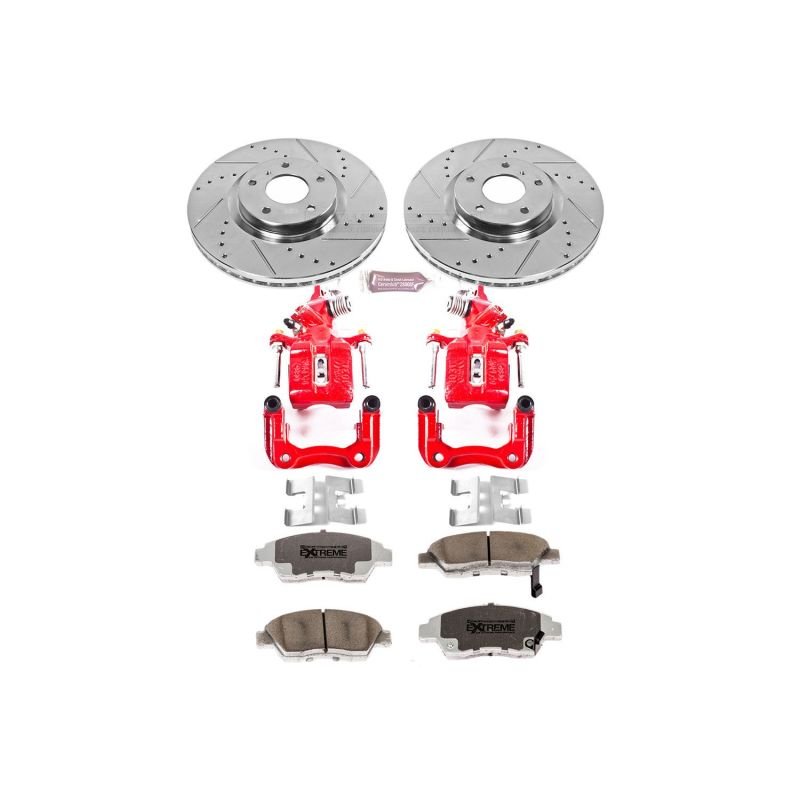 Power Stop 04 - 08 Acura TSX Rear Z26 Street Warrior Brake Kit w/Calipers - My Store