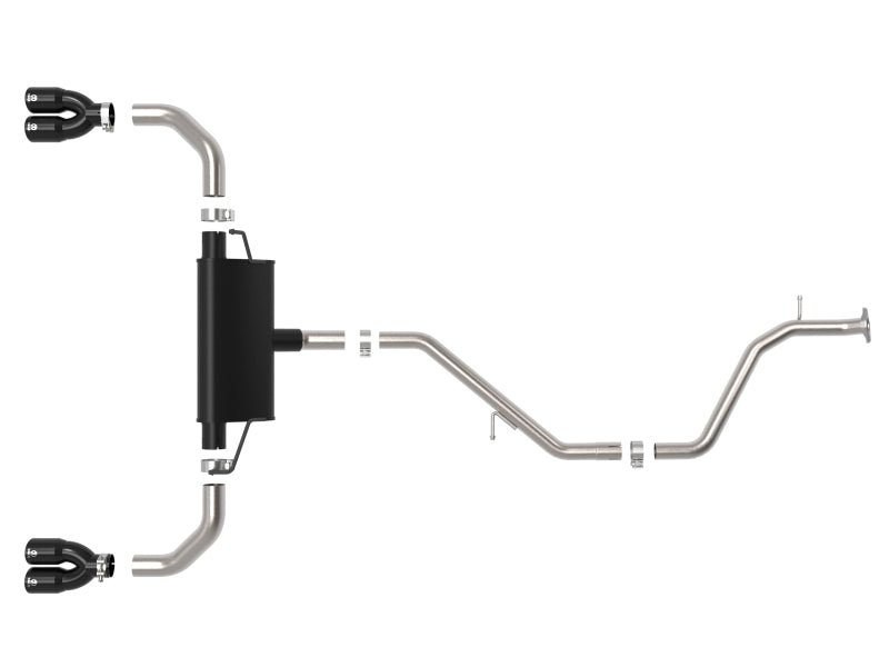 aFe 19 - 21 Lexus UX200 Takeda 2in - 2.5in. 304 SS Cat - Back Exhaust System w/ Black Tip - My Store