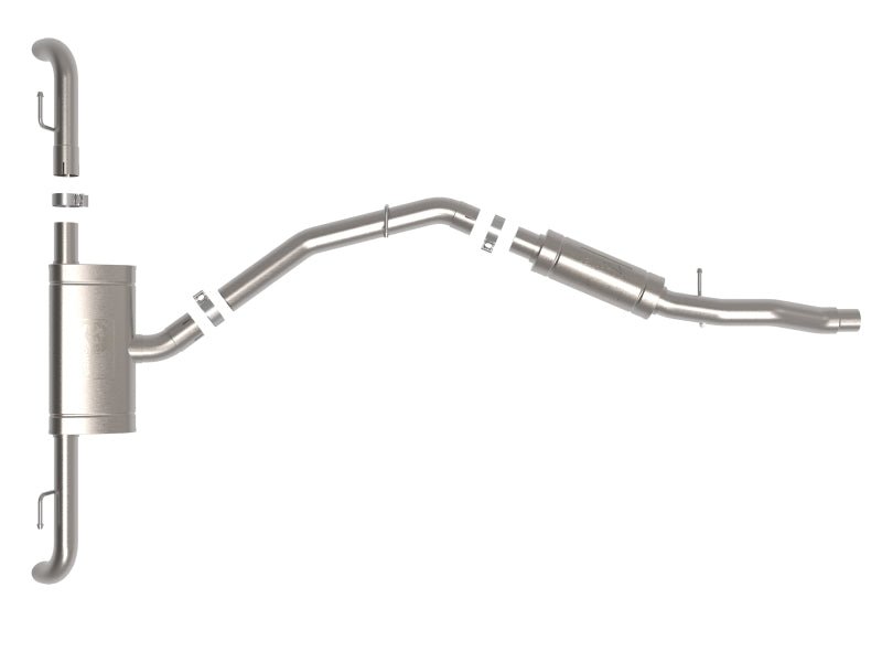 aFe MACH Force - Xp 17 - 21 Audi Q5 L4 - 2.0L (T) 3in to 2.5in Stainless Steel Cat - Back Exhaust System - My Store