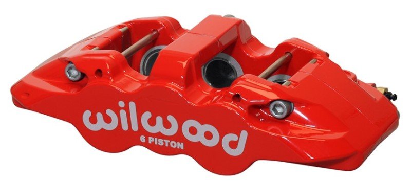 Wilwood Caliper - Aero6 - R/H - Red 1.75/1.38/1.38in Pistons 1.25in Disc - My Store