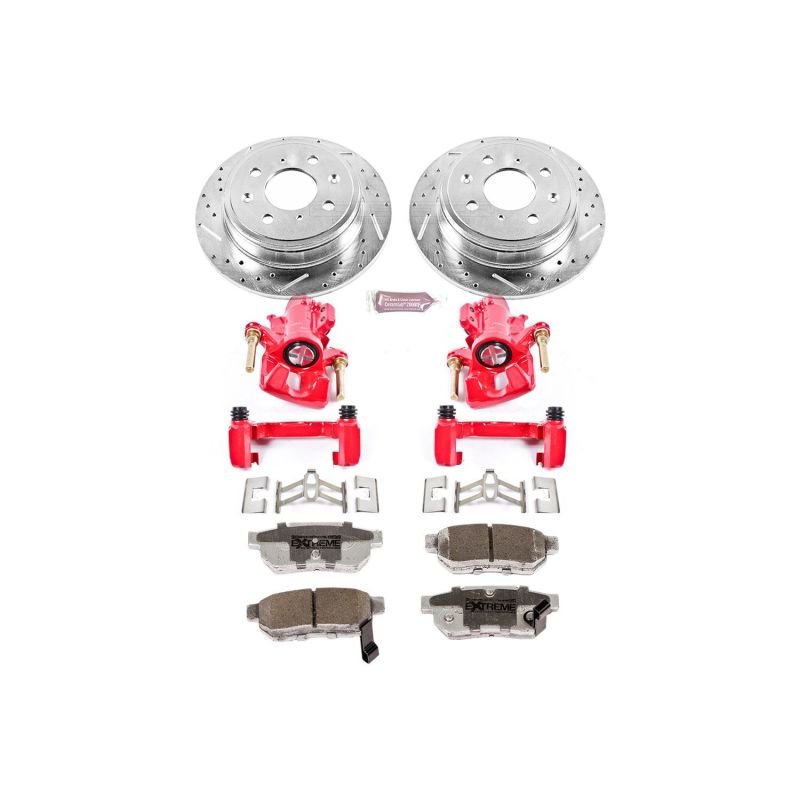 Power Stop 94 - 01 Acura Integra Rear Z26 Street Warrior Brake Kit w/Calipers - My Store