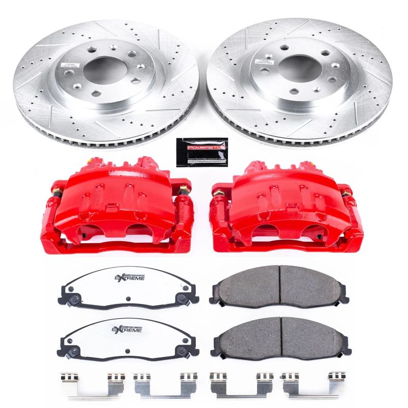 Power Stop 03 - 07 Cadillac CTS Front Z26 Street Warrior Brake Kit w/Calipers - My Store