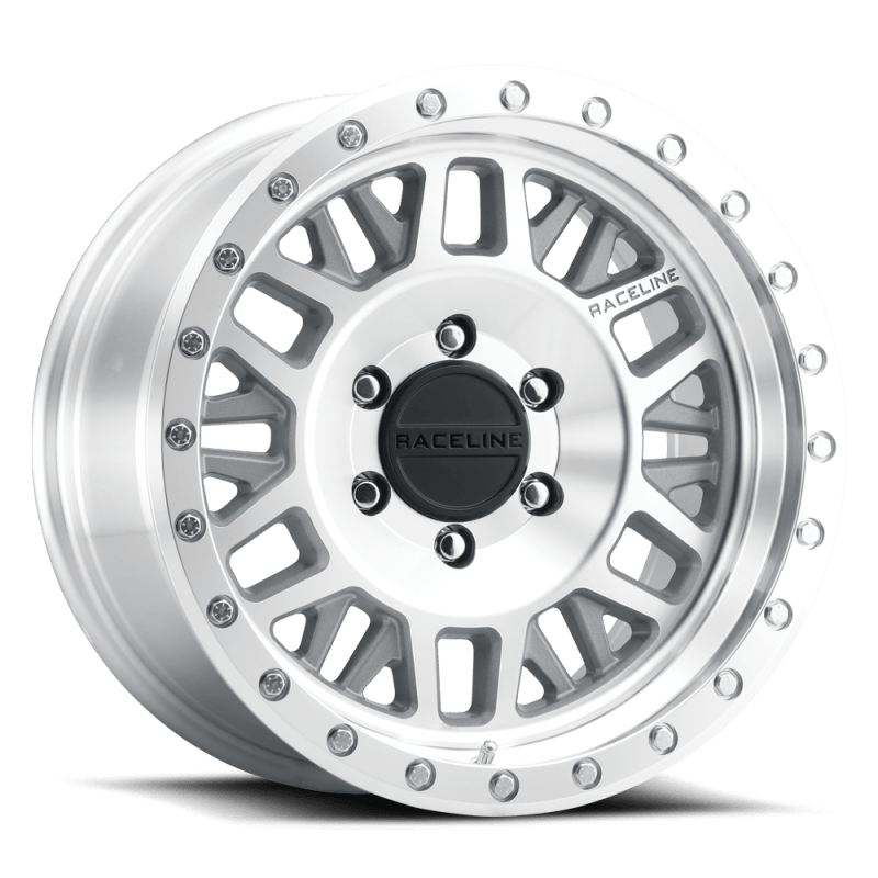 Raceline RT951M Ryno Machined 20x8.5in / 8x16.5.1 BP/ - 6mm Offset/130.81mm Bore - Machined Beadlock - My Store