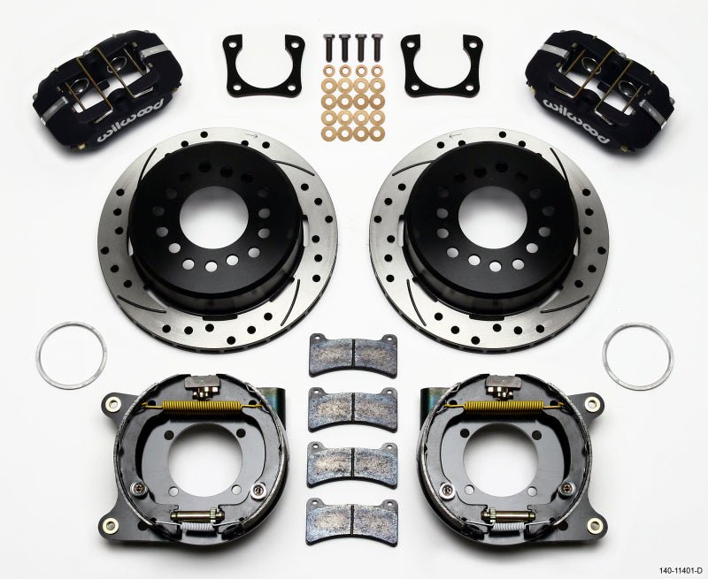Wilwood Dynapro Low - Profile 11.00in P - Brake Kit Drilled Chevy 12 Bolt Spcl 2.81in Offset - My Store