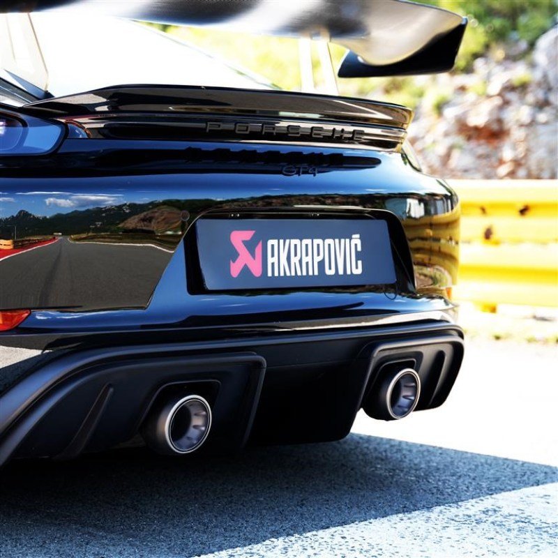Akrapovic 2020+ Porsche Cayman GT4 (718) Tail Pipe Set (Titanium) - My Store