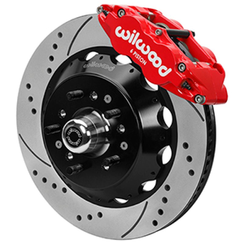 Wilwood Forged 6 Piston Red Superlite Caliper, SRP 72 Vane Vented Spec37 Drilled & Slotted Rotor - 1 - My Store