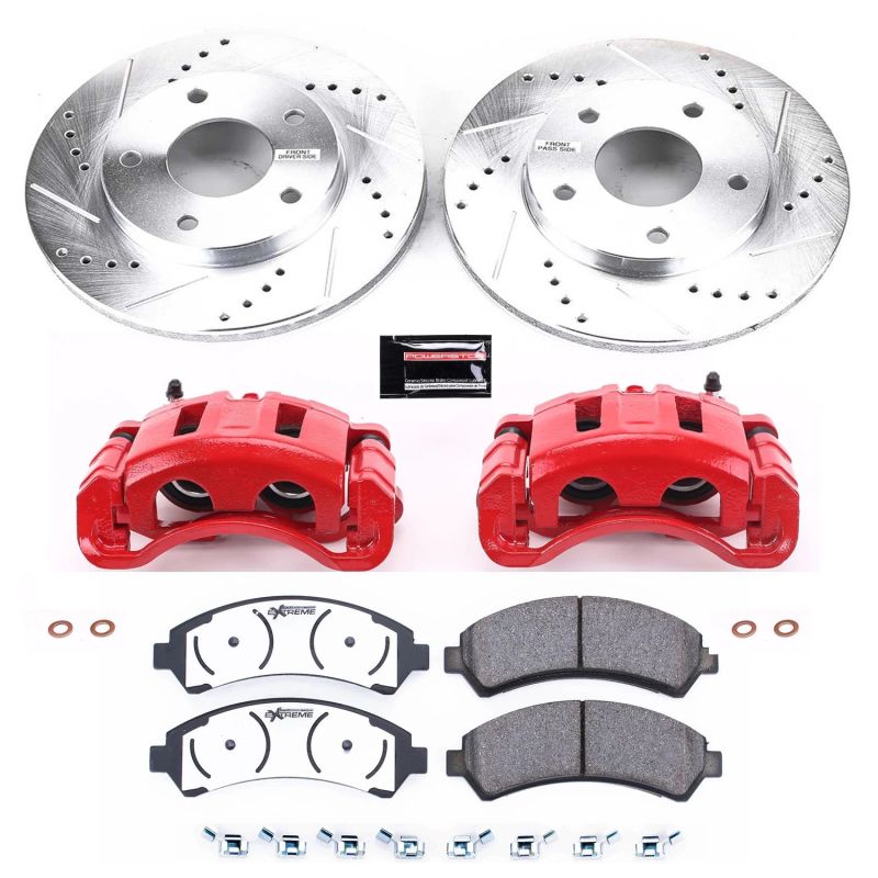 Power Stop 97 - 05 Chevrolet Blazer Front Z36 Truck & Tow Brake Kit w/Calipers - My Store