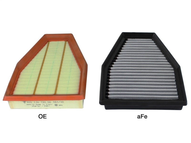 aFe Magnum FLOW OE Replacement Air Filter Pro DRY S 12 - 15 Porsche 911 (991) H6 3.4L/3.8L - My Store