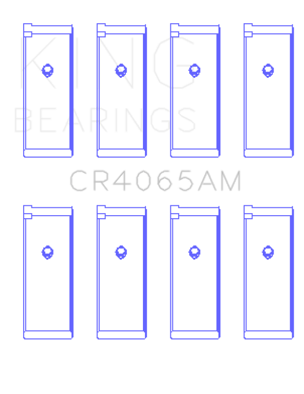 King 91 - 04 Nissan 146CI/2.4L KA24DE L4 / 89 - 97 146CI/2.4L KA24E L4 (Size +0.75) Rod Bearing Set - My Store