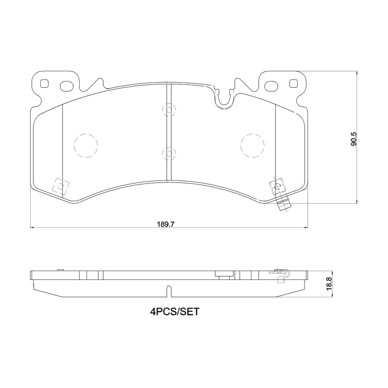 Brembo OE 21 - 24 Cadillac Escalade/Suburban/23 - 24 Chevy Silverado 1500 Ceramic Brake Pad - Front - My Store