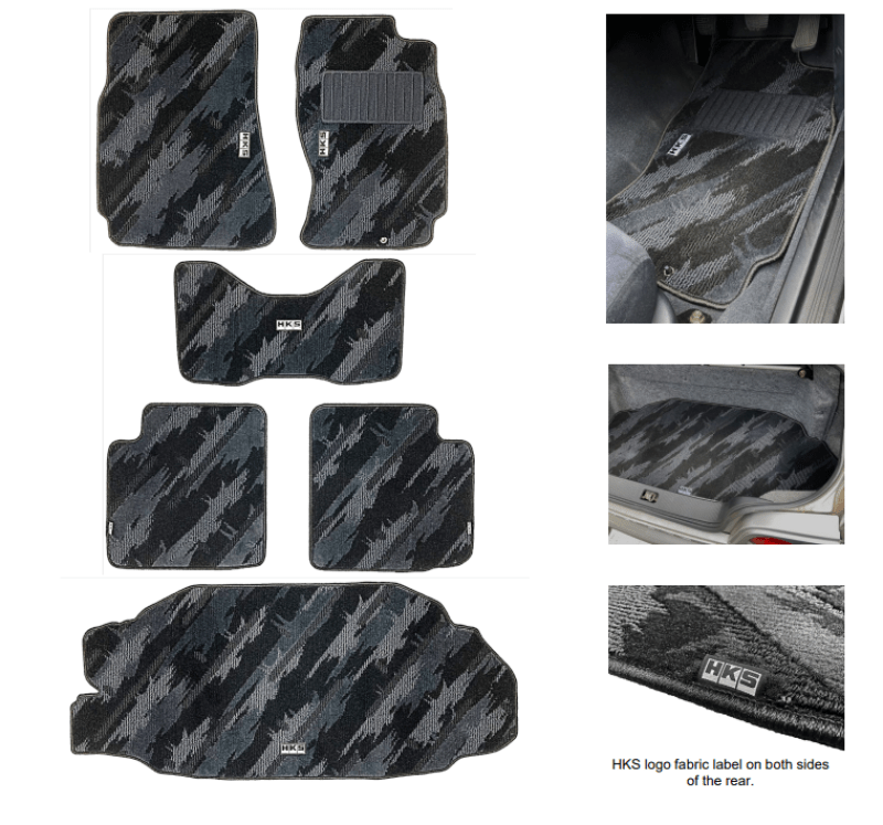 HKS FLOOR MATS BCNR33 FULL SET OCT RHD - My Store