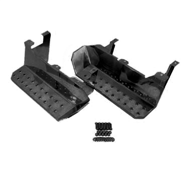 Omix Side Steps Semi - Gloss Black - 76 - 86 Jeep CJ - My Store