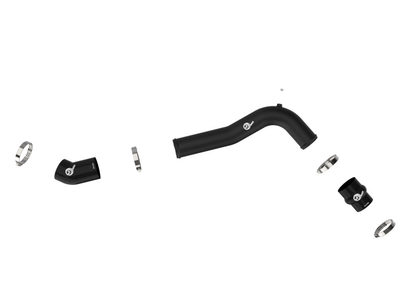 aFe 20 - 23 Ford Explorer ST V6 3.0L (tt) BladeRunner 2 - 3/4in Aluminum Cold Charge Pipe - Black - My Store