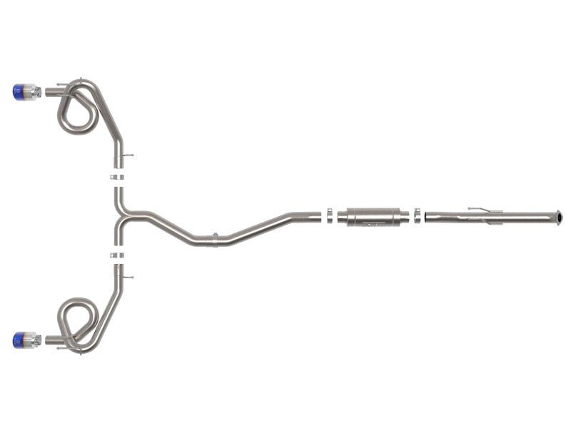 aFe POWER Takeda 22 - 23 Honda Civic Si I4 - 1.5L (t) 2.5in to 3in 304 SS CB Exhaust - Blue Flame Tips - My Store