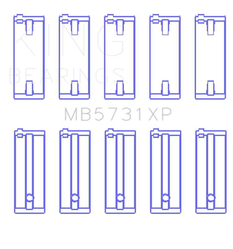King Engine Bearings Suzuki G13A/G13B/G13Ba/G13Bb (Size +0.25mm) Main Bearing Set - My Store