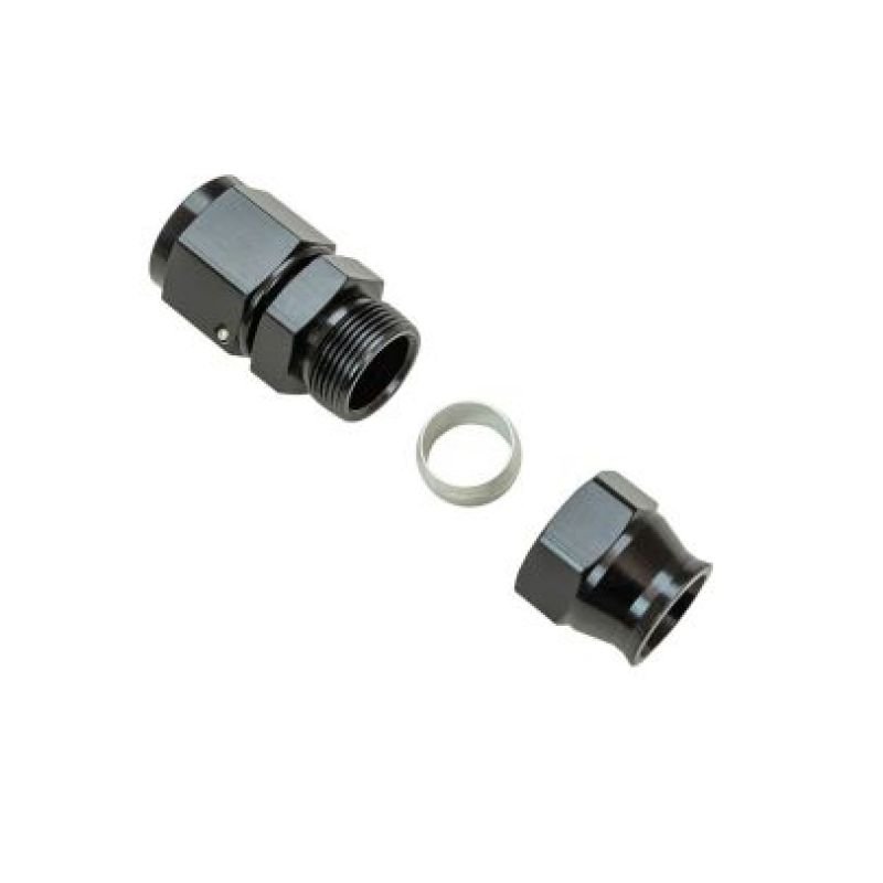 Moroso Aluminum Fitting Adapter 10AN Female to 5/8in Tube Compression - Black - My Store