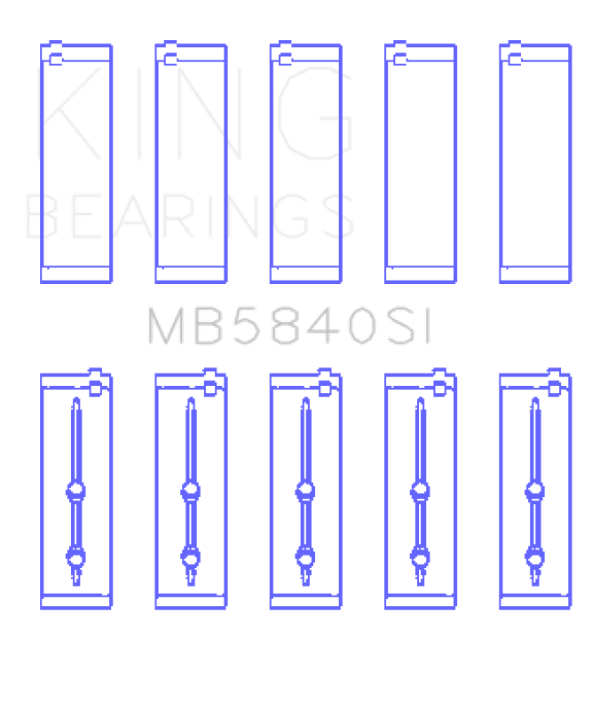 King Engine Bearings Chrysler/Dodge Gen 3 Hemi 5.7/6.1/6.4 (Size +0.75mm) Main Bearing Set - My Store