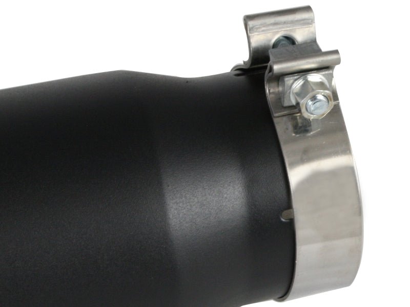 aFe Power Diesel Exhaust Tip Black - 4 in In x 5 out X 12 in Long Bolt On (Right) - My Store