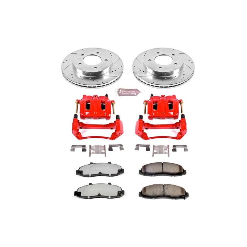 Power Stop 99 - 03 Ford F - 150 Front Z36 Truck & Tow Brake Kit w/Calipers - My Store