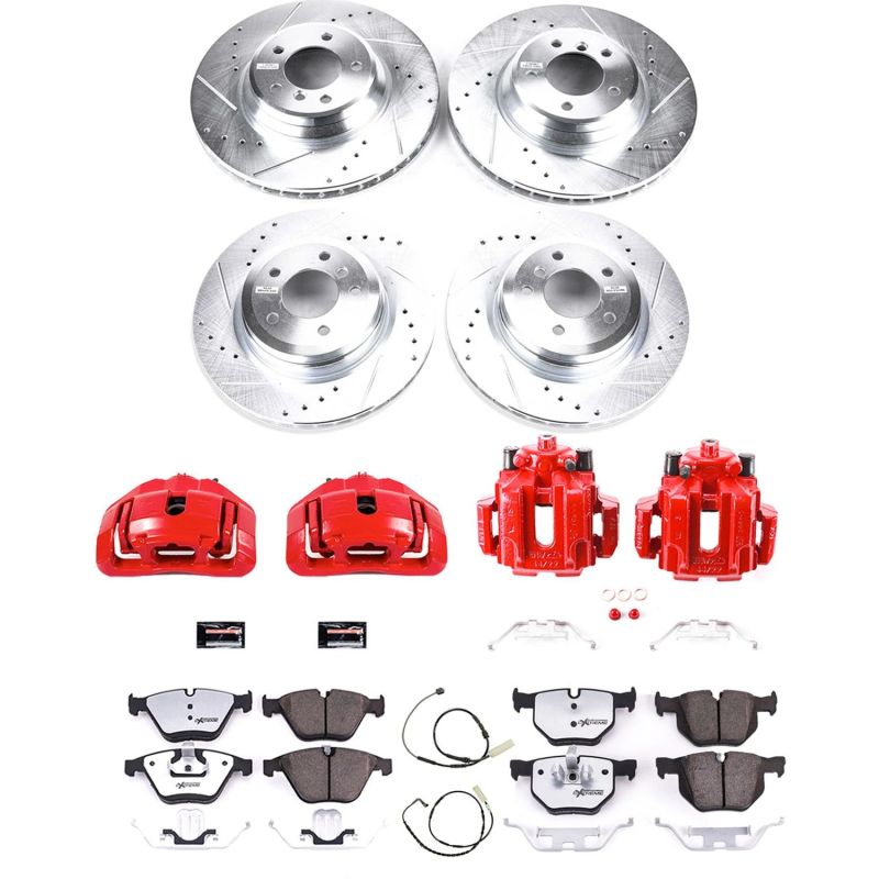 Power Stop 14 - 16 BMW 228i Rear Z26 Street Warrior Brake Kit w/Calipers - My Store