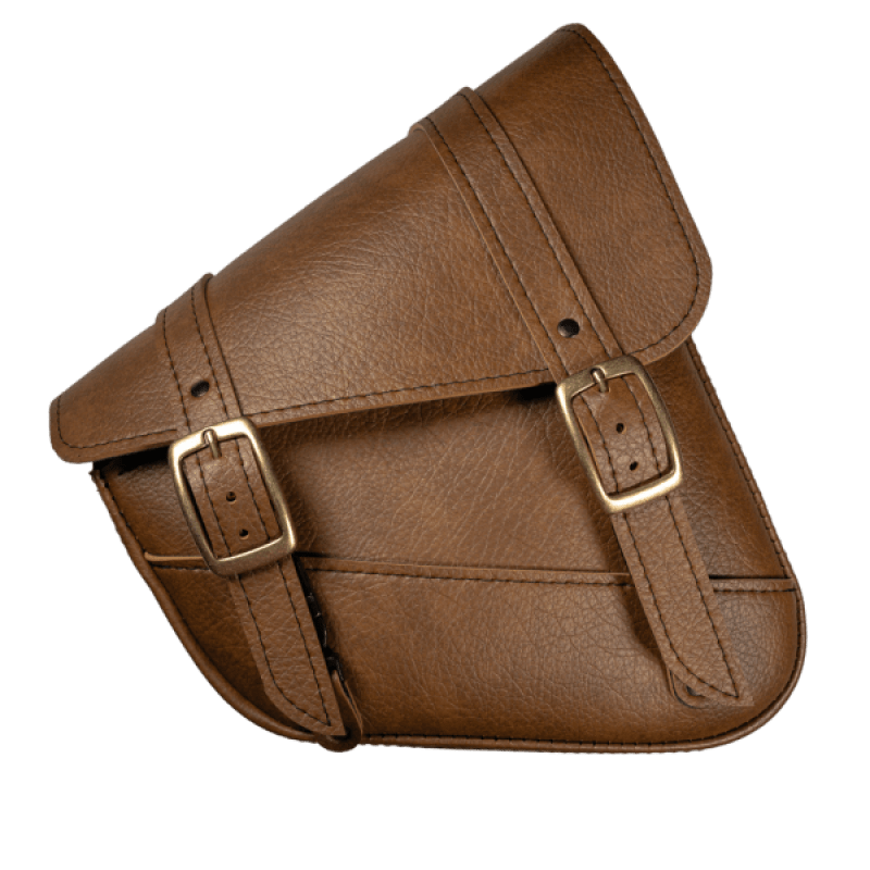 Willie & Max HD Sportsters, Custom Hard Tails Brass Monkey Swingarm Bag Dual Shock - Warm Brown - My Store