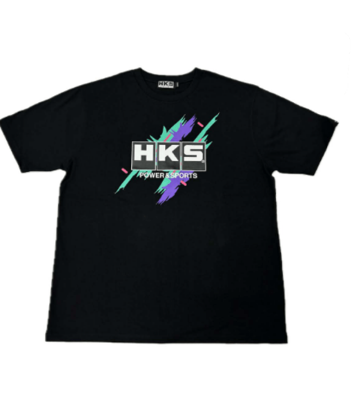 HKS T - SHIRT SUPER RACING v2 BLACK L - My Store