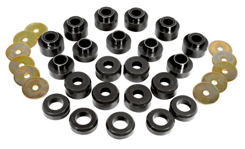 Prothane 97+ Jeep TJ Body Mount Kit - Black - My Store