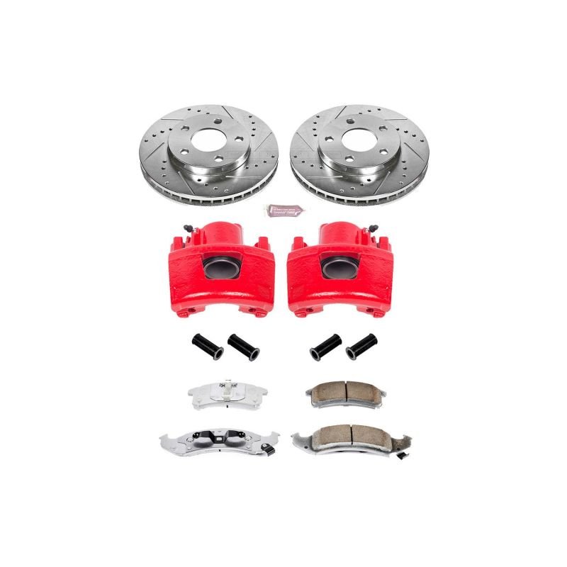 Power Stop 94 - 99 Buick LeSabre Front Z26 Street Warrior Brake Kit w/Calipers - My Store