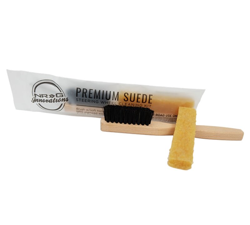 NRG Suede Steering Wheel Cleaning Kit - Including Eraser and Horse Brush - My Store