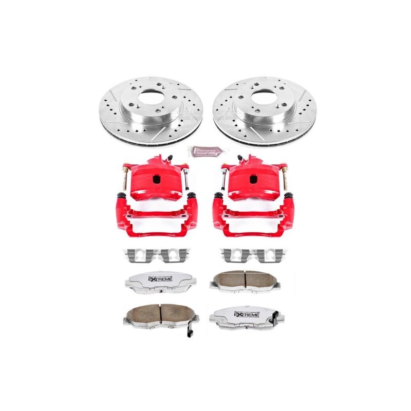 Power Stop 06 - 11 Honda Civic Front Z26 Street Warrior Brake Kit w/Calipers - My Store