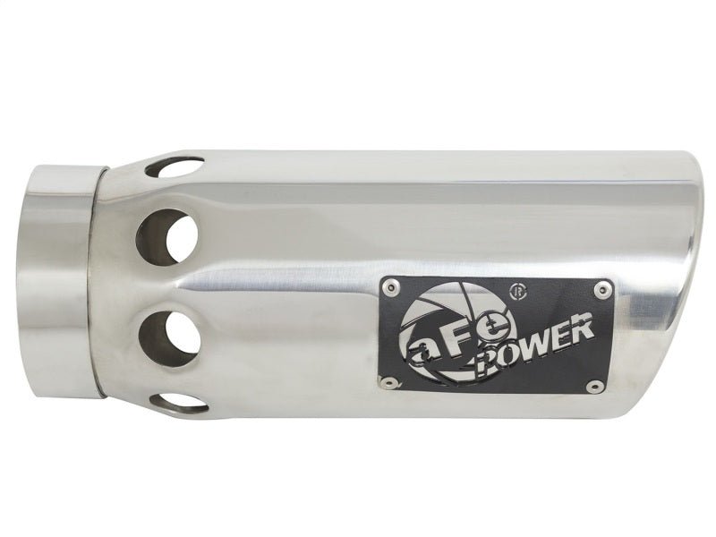 aFe Power Intercooled Tip Stainless Steel - Polished 4in In x 5in Out x 12in L Bolt - On - My Store