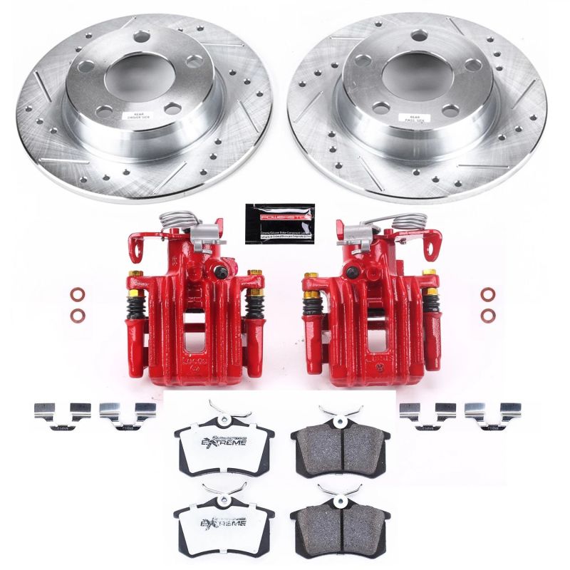 Power Stop 01 - 05 Audi Allroad Quattro Rear Z26 Street Warrior Brake Kit w/Calipers - My Store