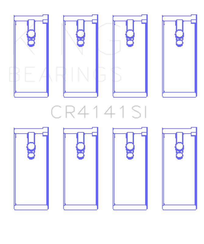 King Engine Bearings Isuzu 4Zb1/4Zd1/G130/G161/G201 (Size +0.50mm) Connecting Rod Bearing Set - My Store