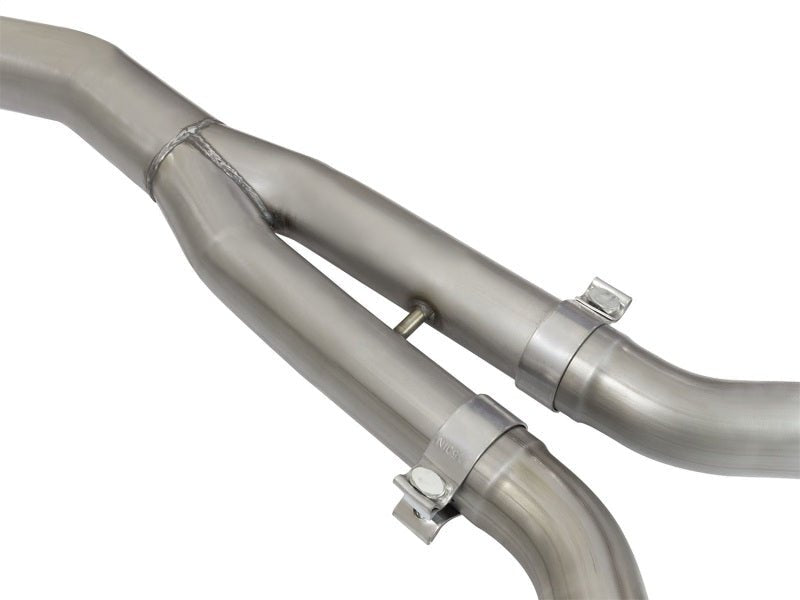 aFe MACHForce XP Exhausts Cat - Back SS - 304 EXH w/ Black Tips 15 - 16 Ford Mustang EcoBoost 2.3L (t) - My Store